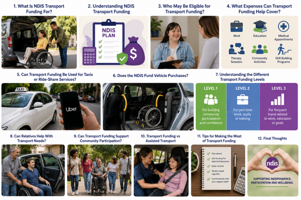 What Is NDIS Transport Funding For?